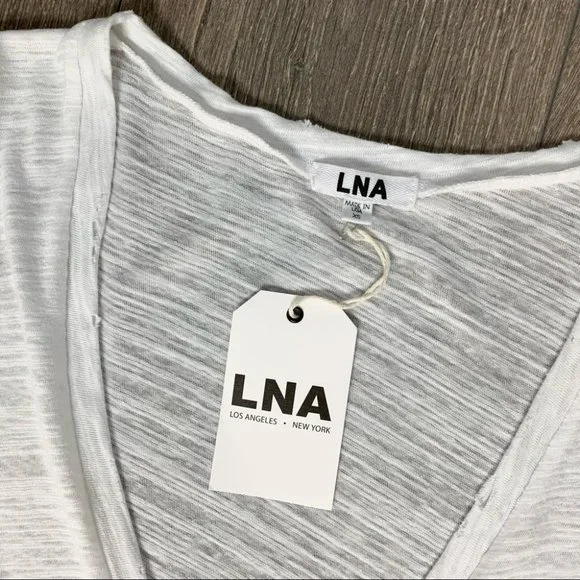 LNA Extreme V Tee T-Shirt White Size XS - Picture 7 of 10